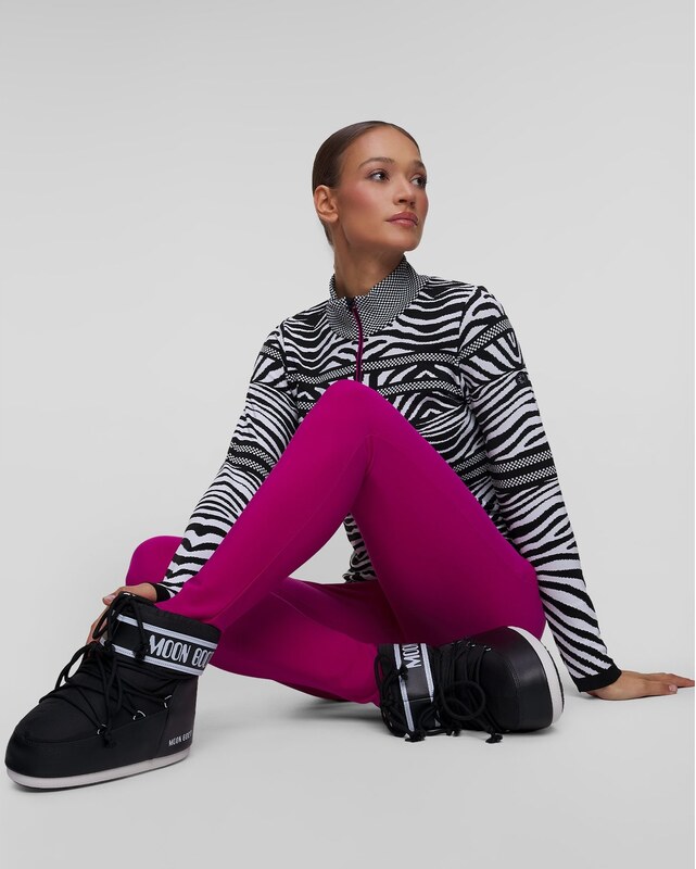 Golf Narciarski W Zebrę Damski Newland Rainbow