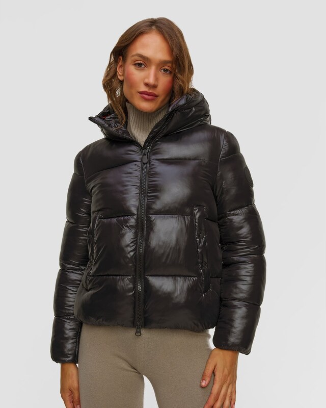 Czarna Kurtka Damska Save The Duck Biddy