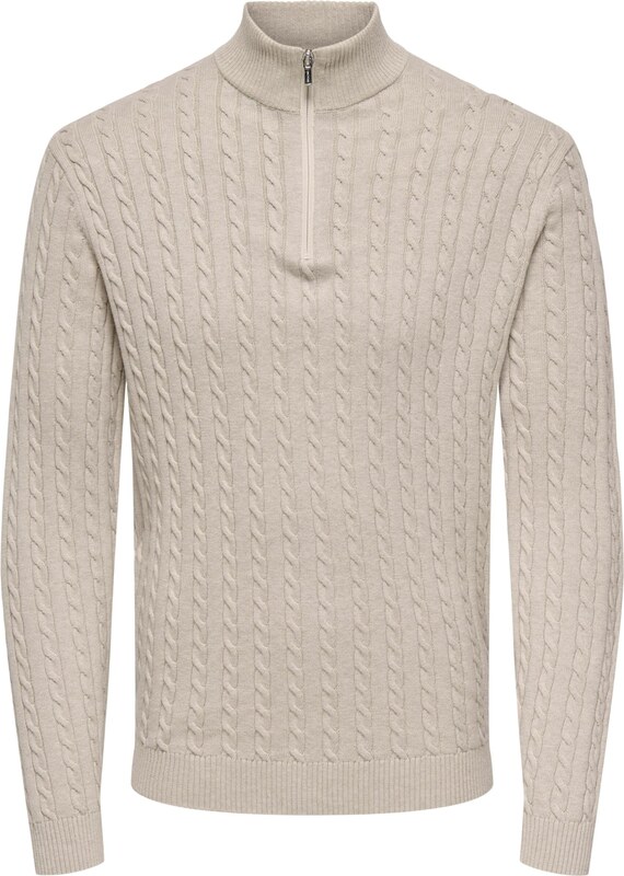 Only & Sons Sweter 'ONSLoui' beżowy