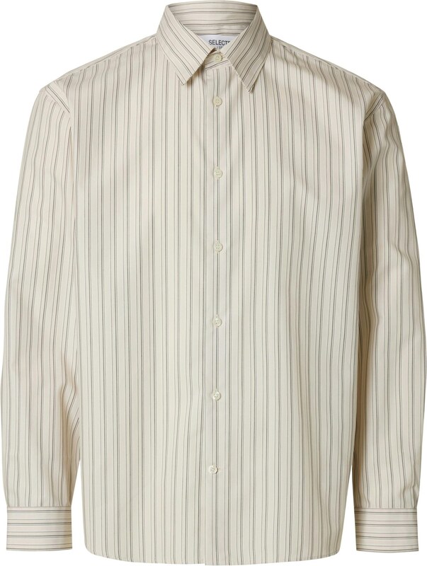 SELECTED Koszula 'SLHBen' ecru / czarny / biały