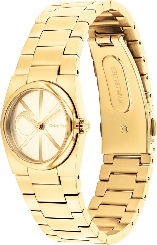 Calvin Klein Zegarek analogowy 'Unite' złoty / biały
