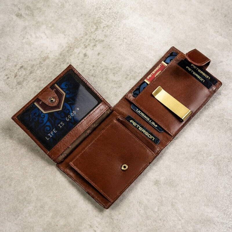 skóra naturalna Damski zestawy na prezent Peterson PTN SET3-N78L-VT BROWN