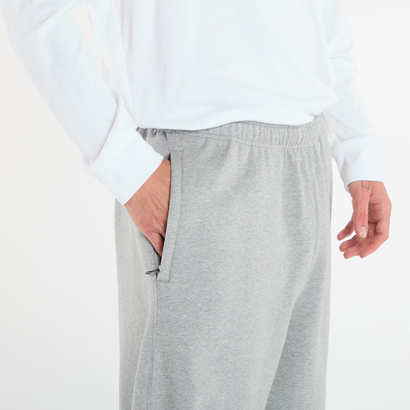 Spodnie dresowe Nike Solo Swoosh Men's Cuffed Fleece Pants Dk Grey Heather/ Lt Smoke Grey/ White M