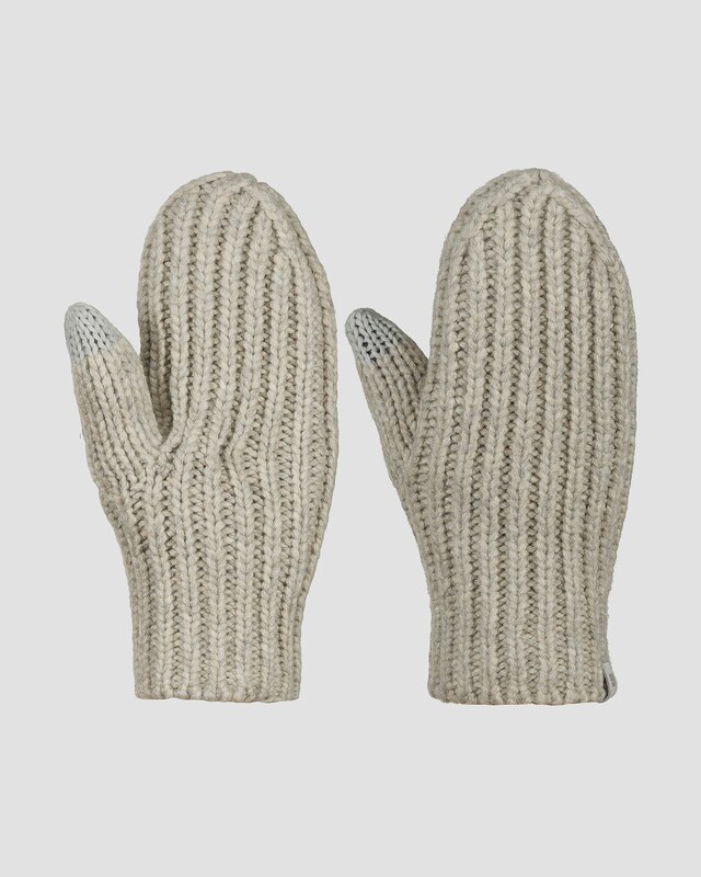 Rękawiczki Damskie Ugg Chunky Rib Mitten Szare