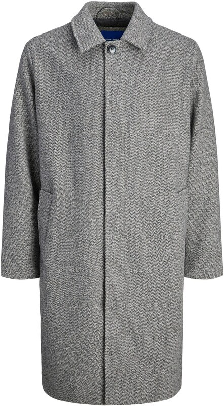 JACK & JONES Płaszcz przejściowy 'JORNorrebro' czekoladowy / nakrapiany szary