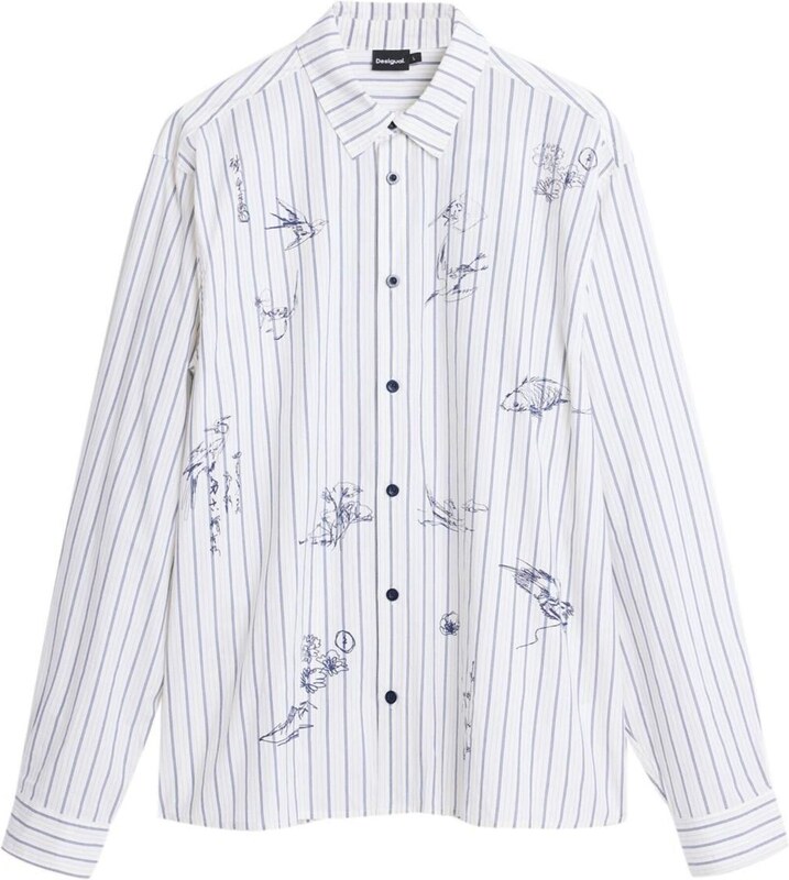 Desigual Koszula ciemny niebieski / biały