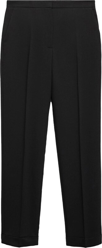 MANGO Spodnie w kant 'BOREAL' czarny