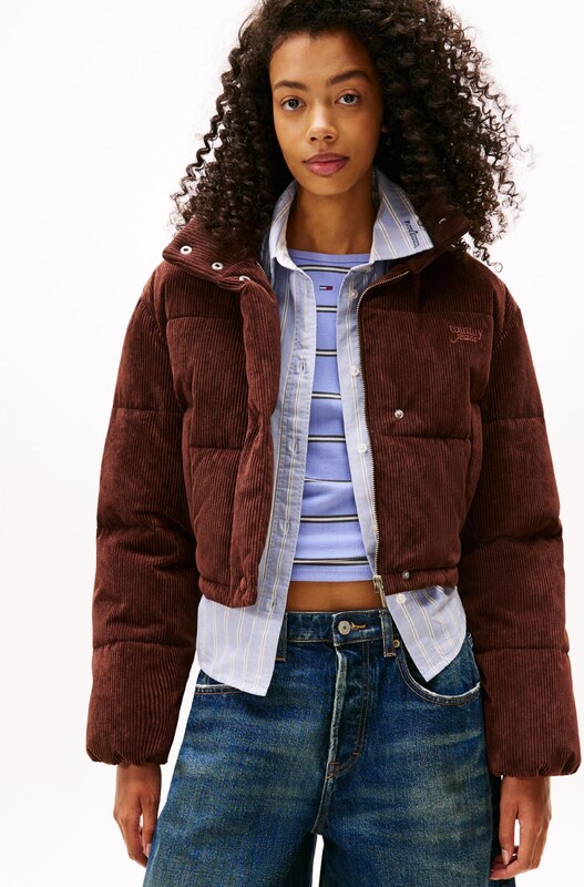 Tommy Jeans Kurtka przejściowa czekoladowy