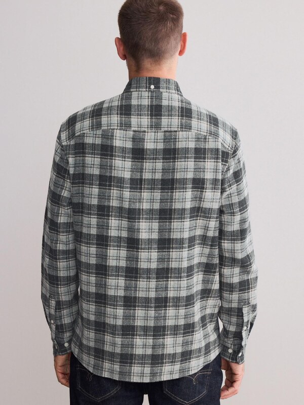 Next Koszula jasnoszary / czarny / biały