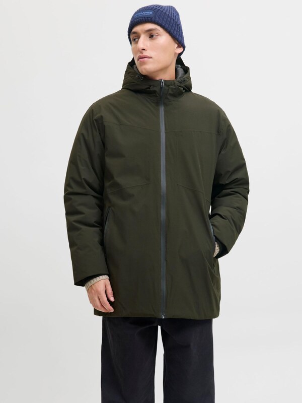 JACK & JONES Parka zimowa 'JWHPlanet' ciemnozielony
