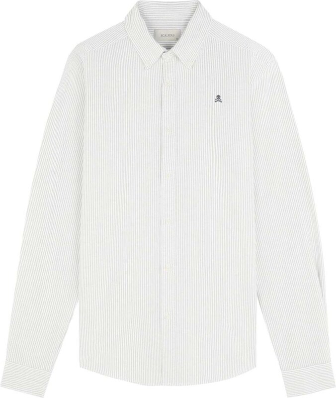 Scalpers Koszula khaki / biały