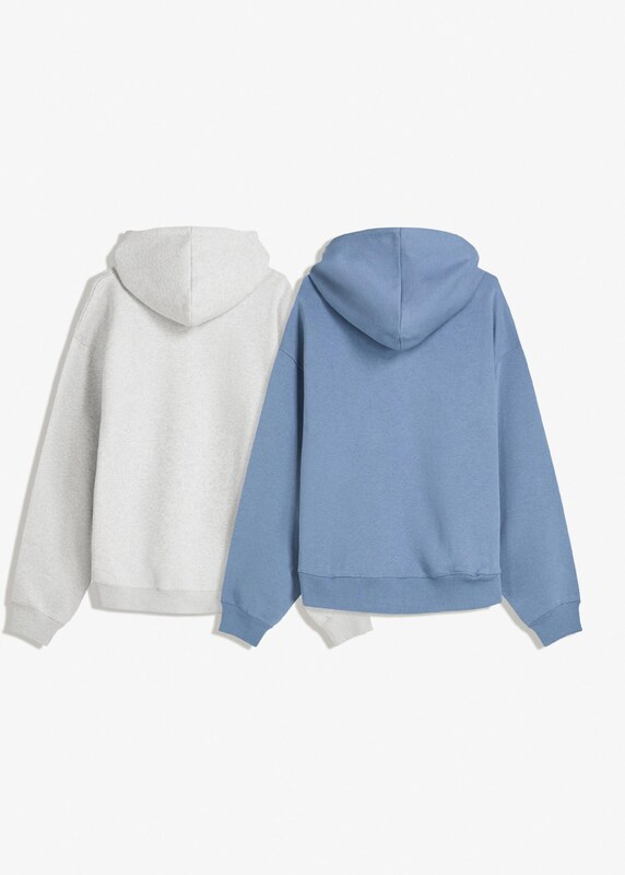 Bershka Bluzka sportowa atramentowy / nakrapiany szary