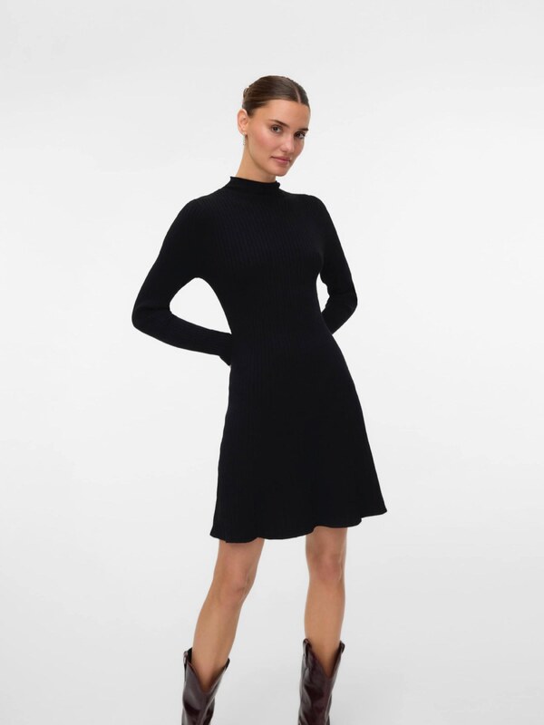 VERO MODA Sukienka z dzianiny 'VMNancy' czarny