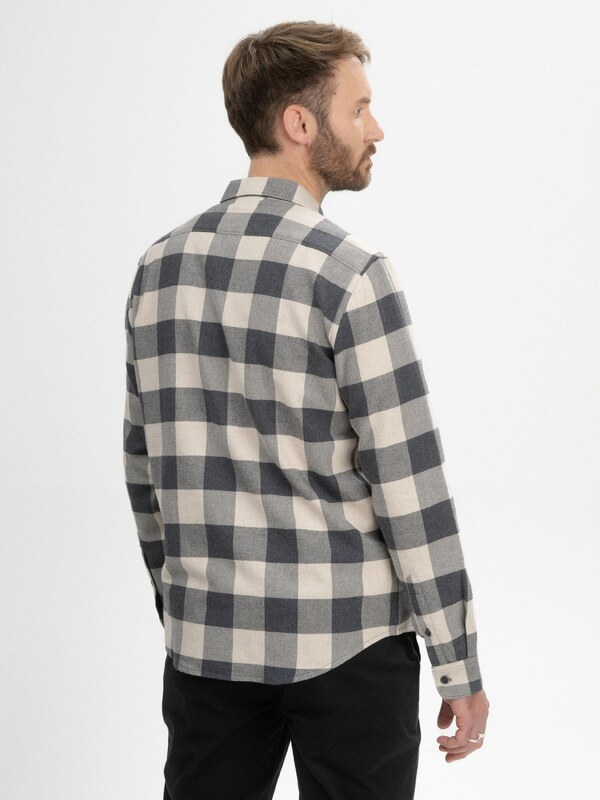 MELA Koszula 'Sahel' jasny beż / szary / antracytowy