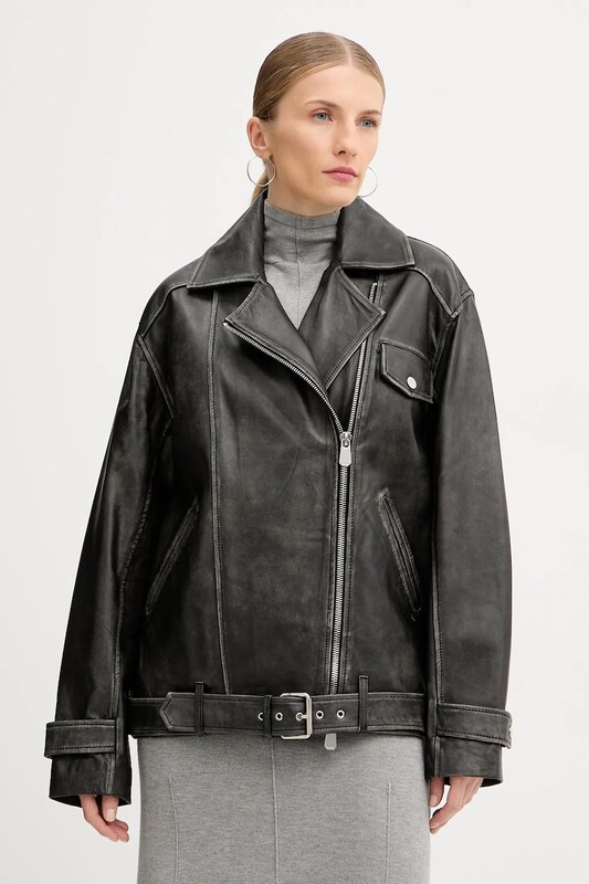 Pinko ramoneska skórzana