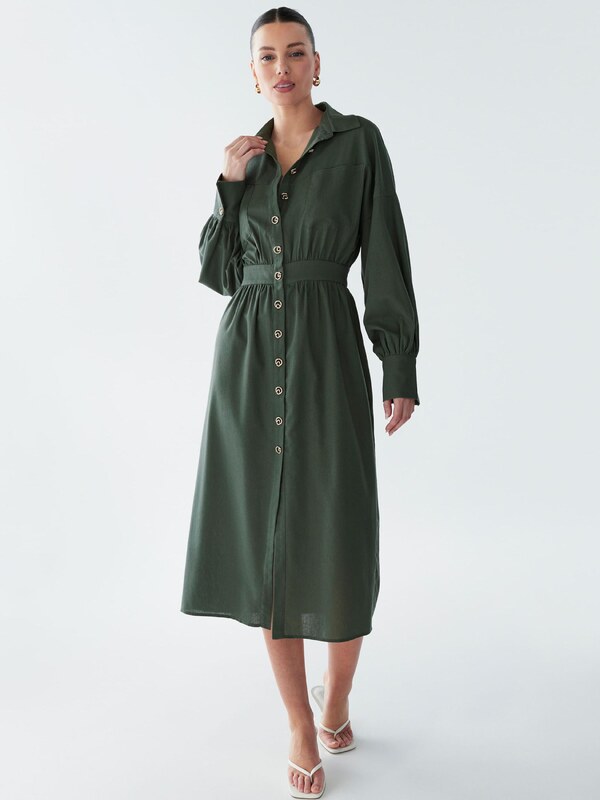 BWLDR Sukienka koszulowa 'Lola' nefryt