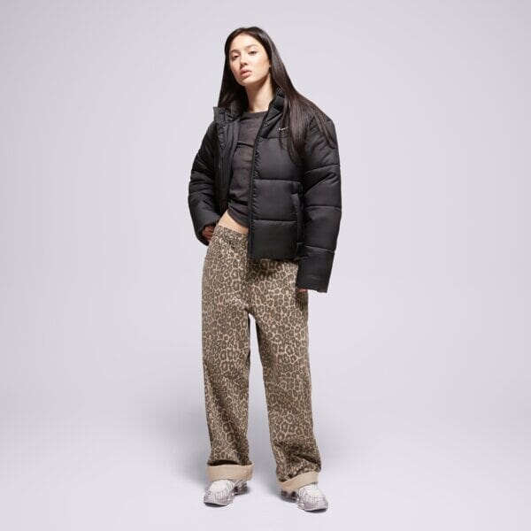 Nike Kurtka Zimowa W Nsw Tf Synfl Nk Clsc Pfr Damskie Odzież Kurtki zimowe FZ5899-010 Czarny