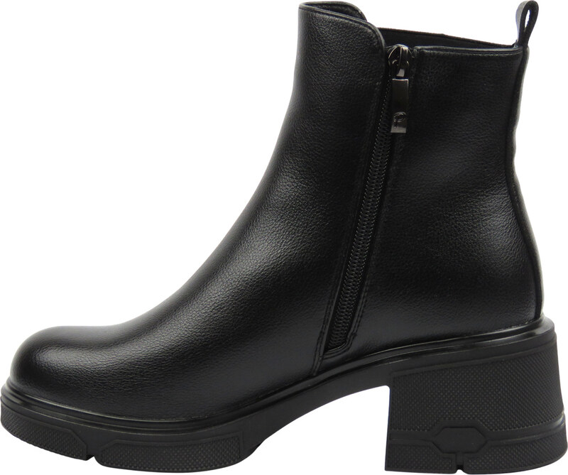 Ocieplane, klasyczne botki damskie czarne Potocki 25-12698