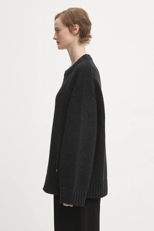 GANNI sweter z dodatkiem wełny Chunky Wool Mix