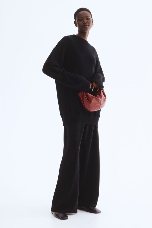 H&M - Błyszczące spodnie - Czarny