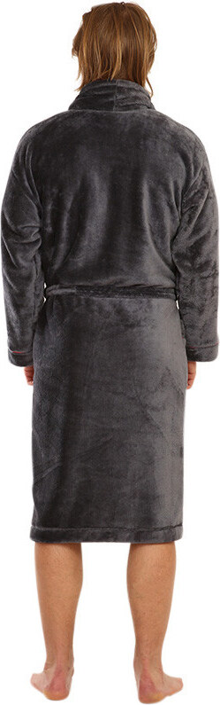 Szlafrok męski L&L ciemnoszary (2111)