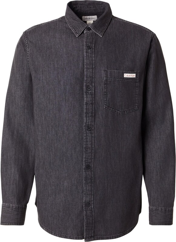 Calvin Klein Jeans Koszula 'CLASSIC' czarny denim