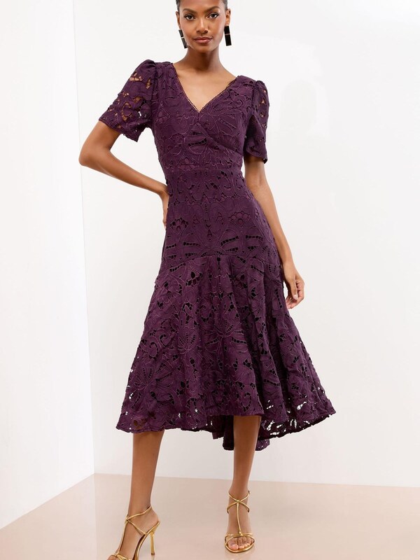 Lipsy Sukienka ciemnofioletowy