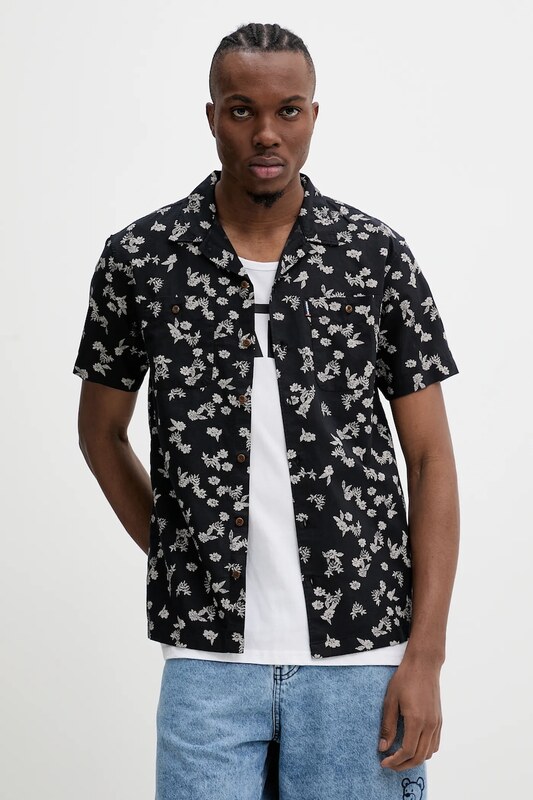 Superdry koszula z domieszką lnu