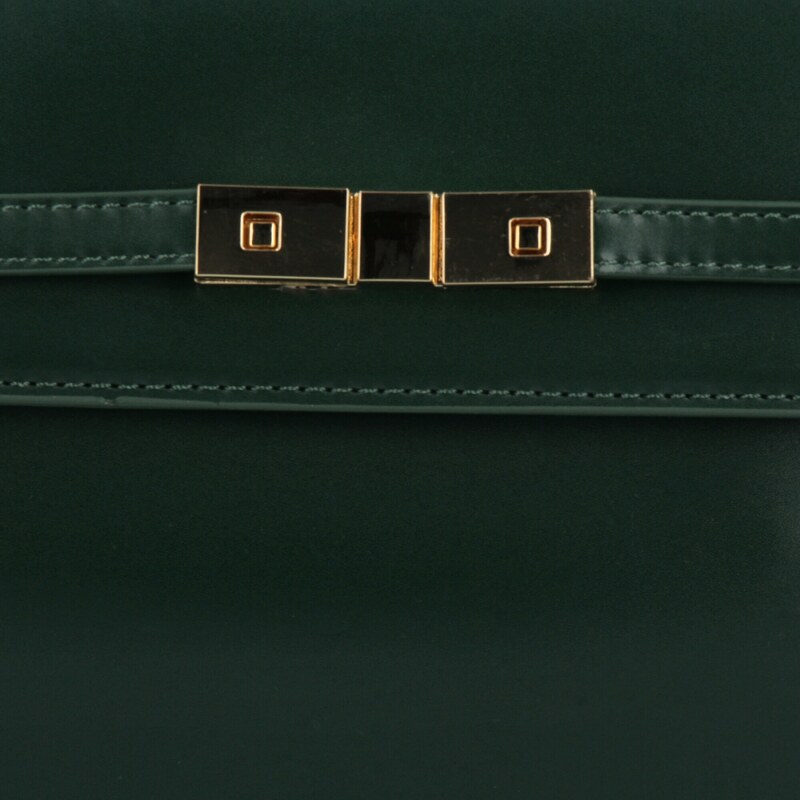 Elegancka Torebka Damska Listonoszka firmy Herisson 17R506 Butelkowa Zieleń