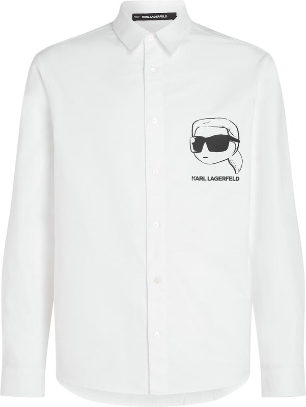 Karl Lagerfeld Koszula czarny / biały