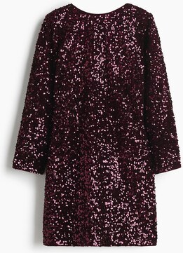 H&M - Cekinowa sukienka mini - Czerwony