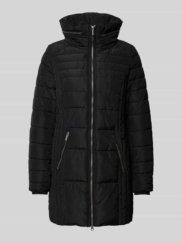 Soyaconcept Płaszcz pikowany z odpinanym kapturem model ‘Nina’