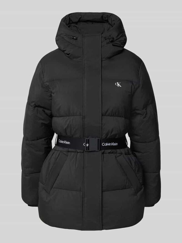 Calvin Klein Jeans Płaszcz pikowany z kapturem