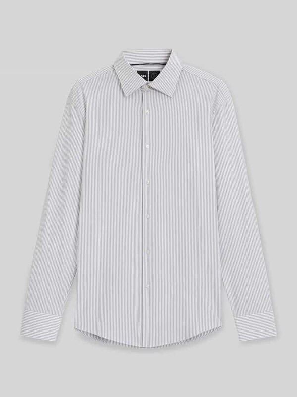 Boss Koszula biznesowa o kroju slim fit z kołnierzykiem typu kent model ‘HANK’