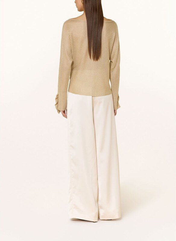 Liu Jo Spodnie Satynowe weiss