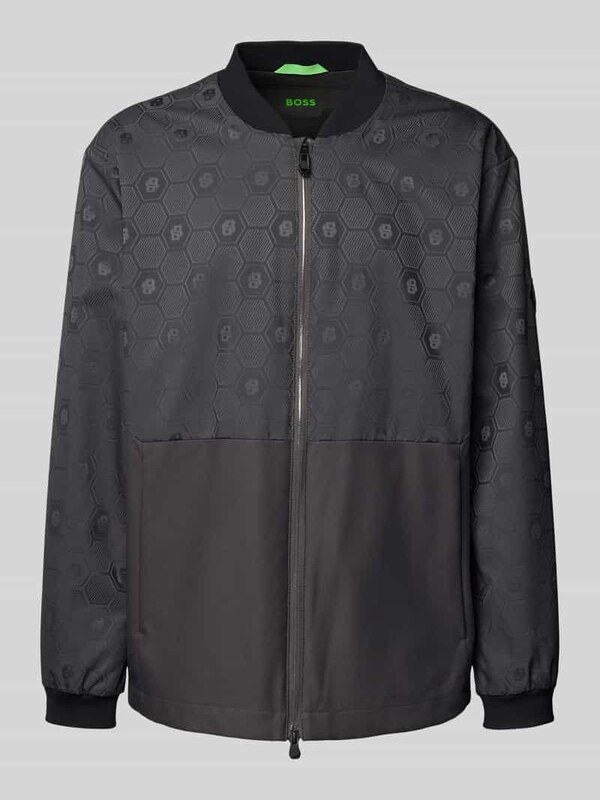 BOSS Green Bomberka o kroju regular fit z dwustronnym zamkiem błyskawicznym