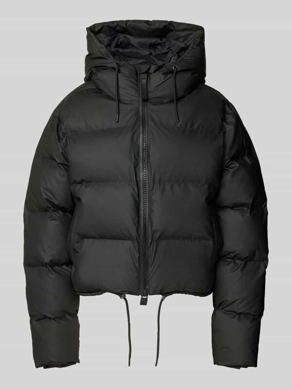 Rains Kurtka pikowana z kapturem i zamkiem błyskawicznym dwustronnym model ‘Alta’