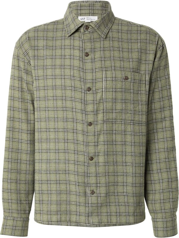 GAP Koszula khaki / czarny / biały