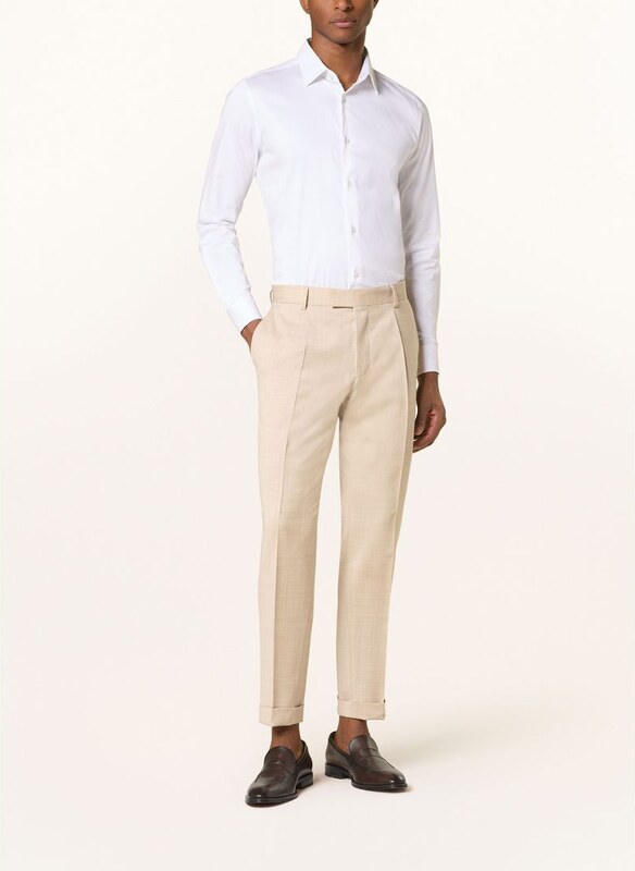 Boss Spodnie Garniturowe Pepe Relaxed Fit beige