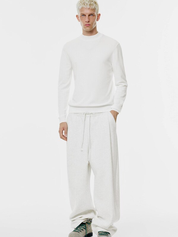 Pull&Bear Sweter biały