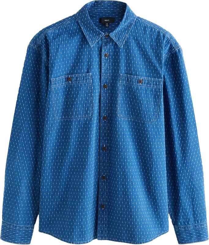 Next Koszula indygo / biały