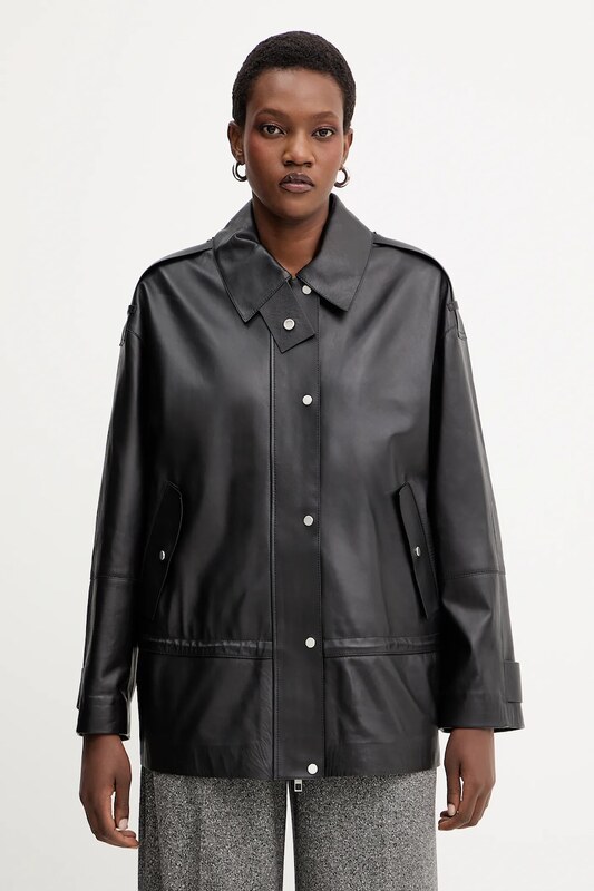 BOSS kurtka skórzana Salaha