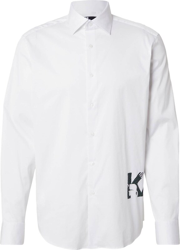 Karl Lagerfeld Koszula zielony / czarny / biały