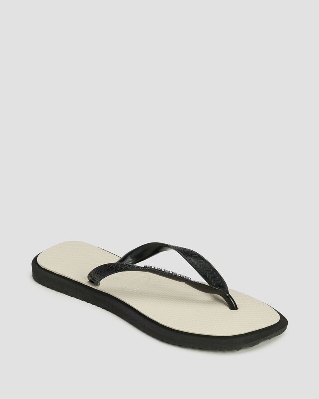 Japonki Damskie Havaianas Top Square Fusion Czarno-beżowe