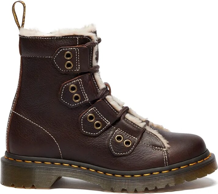 Dr. Martens workery skórzane 1460 LTT Fur Lined
