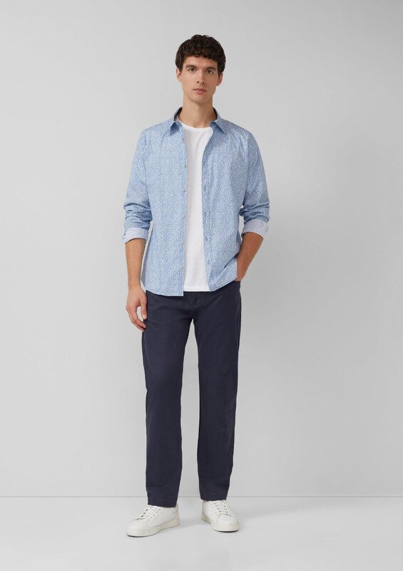 s.Oliver Koszula podpalany niebieski / jasnoniebieski