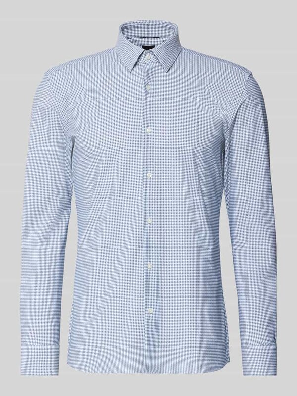 Boss Koszula biznesowa o kroju slim fit ze wzorem na całej powierzchni model ‘HANK’