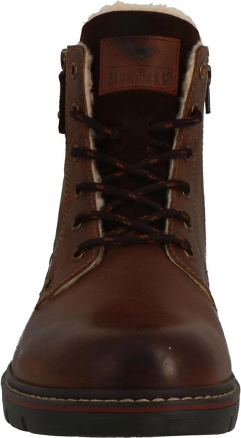 MUSTANG Buty sznurowane 'Sergio' koniakowy