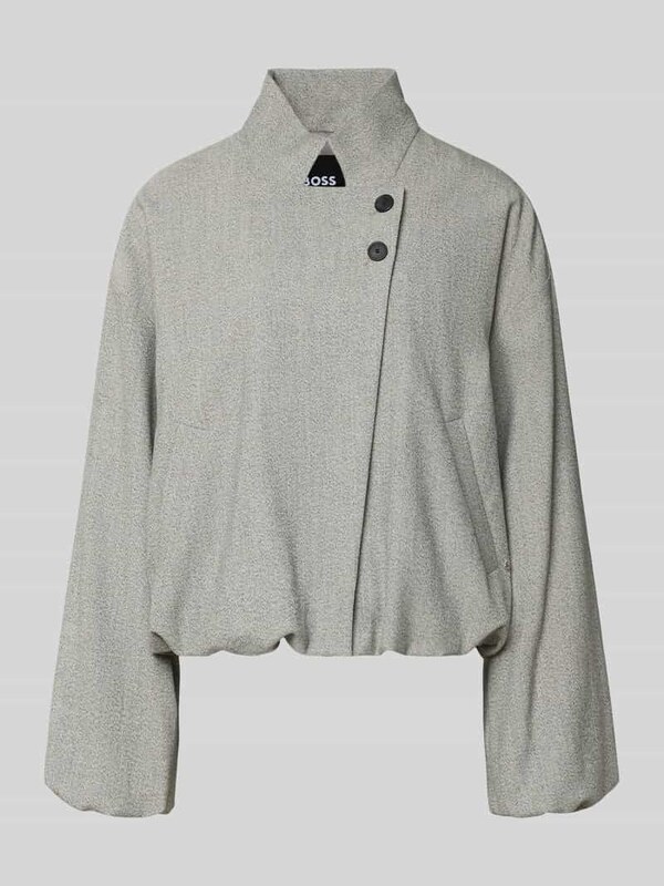 Boss Krótki żakiet o pudełkowym kroju z dodatkiem wełny model ‘JAVATA’
