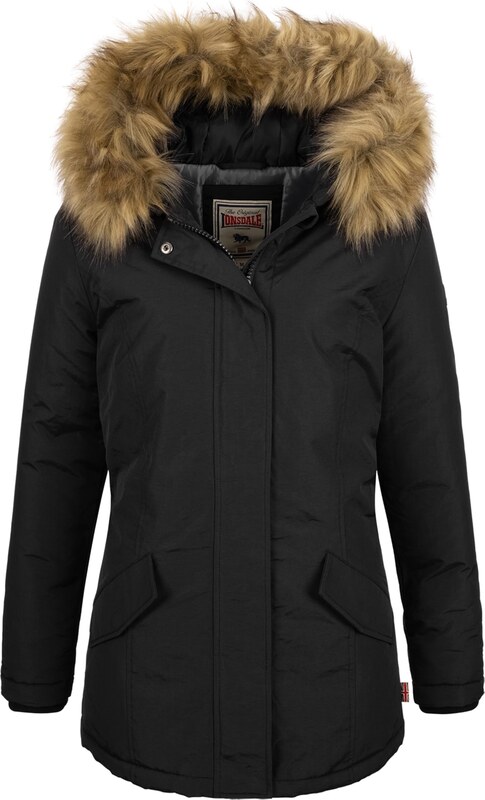 LONSDALE Parka zimowa 'Kimmeridge' czarny